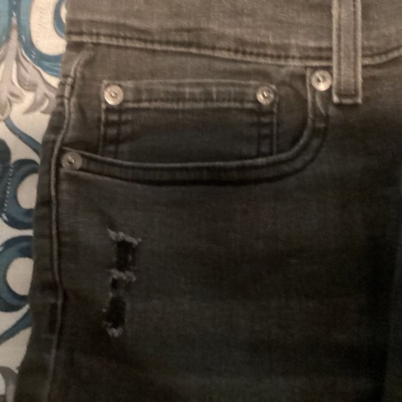 Signature Levi Strauss Black Distressed Boys Jeans Size 18 Reg New [NWT] - Picture 4 of 8